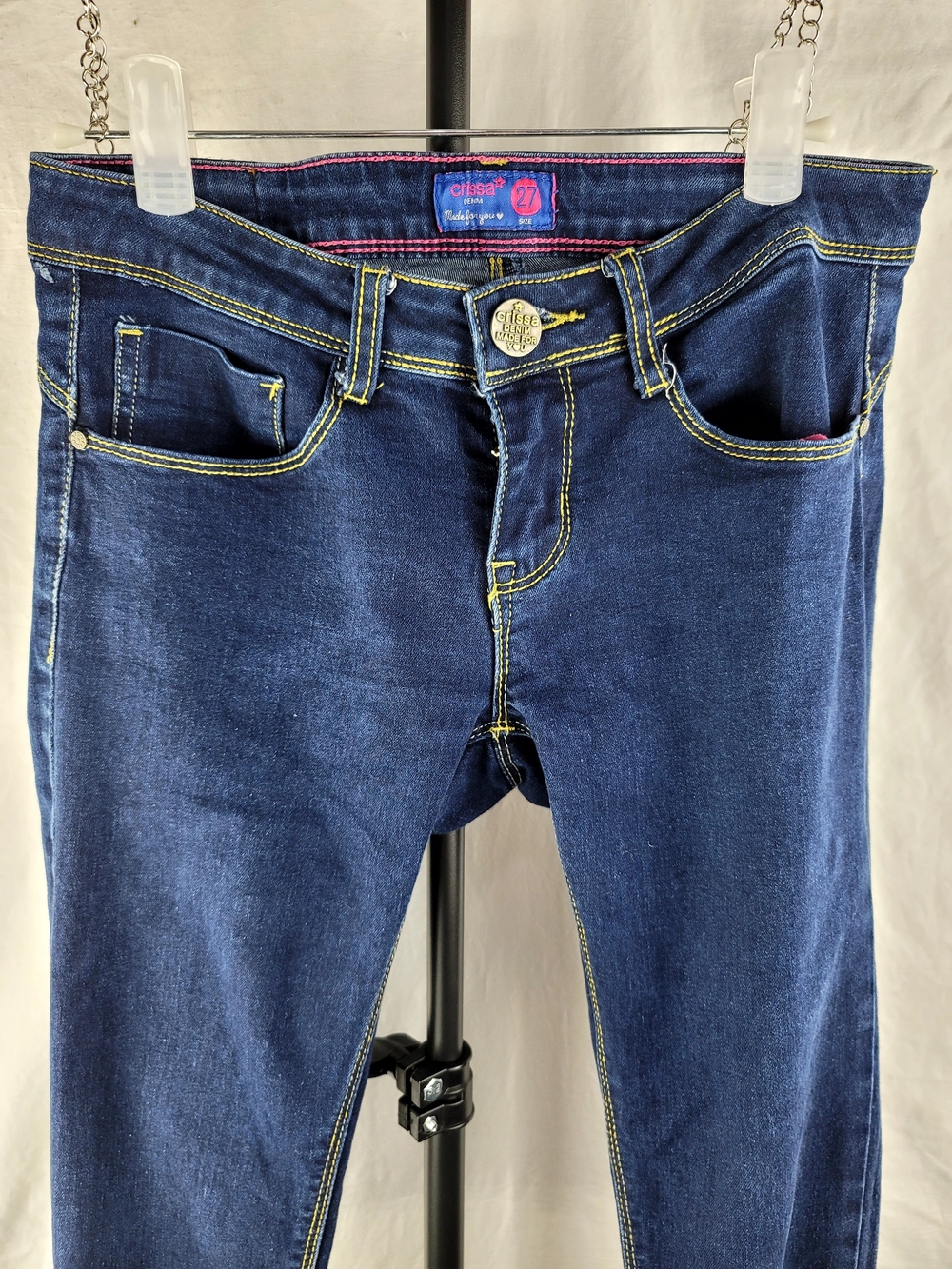 Crissa Denim Stretch Skinny Jeans Sz 27 - Picture 2 of 8